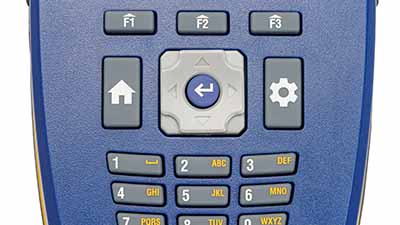 Un zoom du clavier du lecteur V4500.