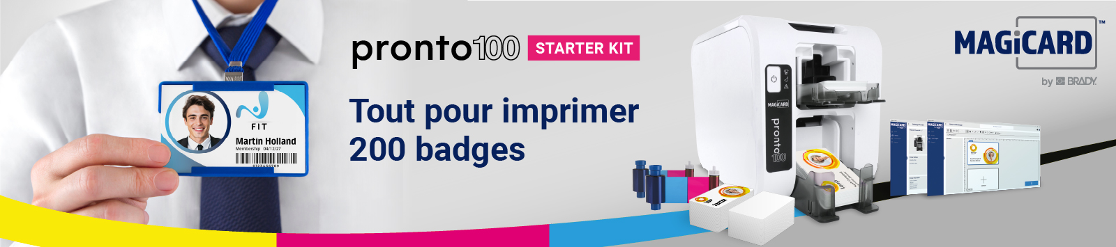 Pronto100 Starterkit - Alles om ID badges te printen